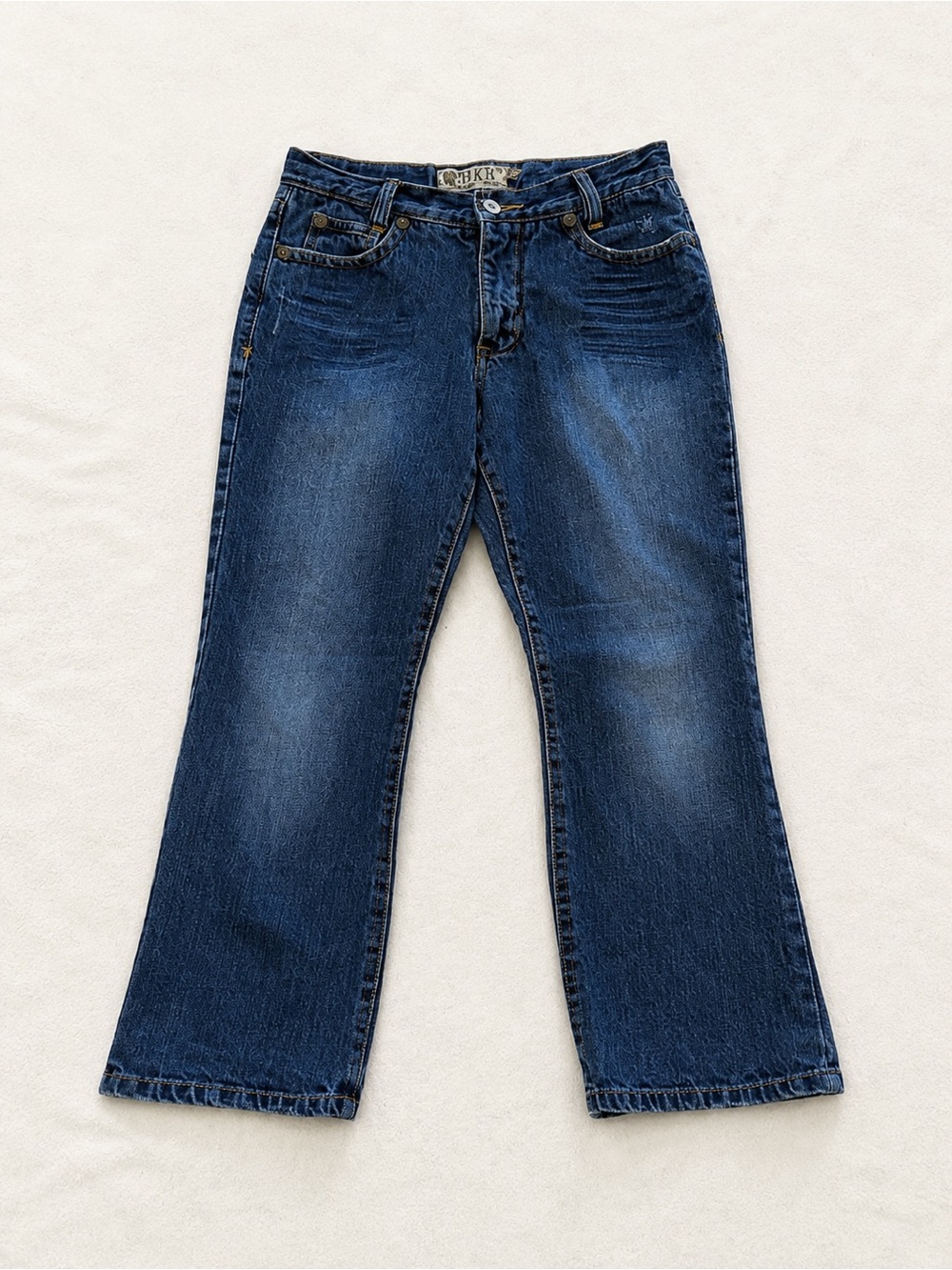 VINTAGE MICROS CLASSIC STRAIGHT LEG JEANS BOYS SIZE 12 BLUE DENIM